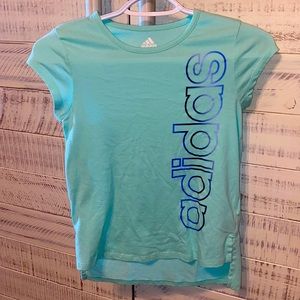 Girls Adidas athletic shirt size medium 10/12.